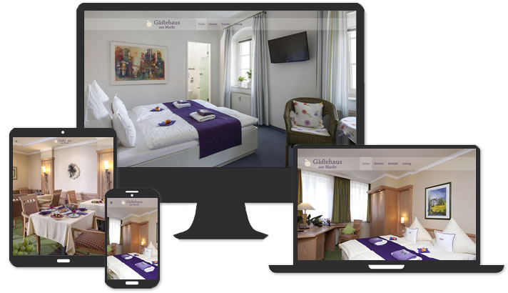 Webseite für Gästehaus am Markt, Leisnig