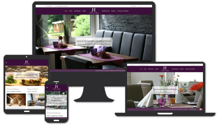 Website für Hotel & Restaurant Jagdhaus Heede, Hann. Münden