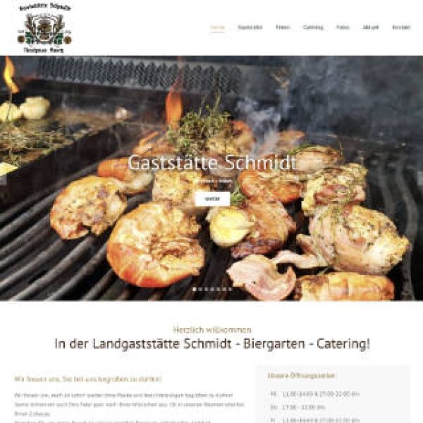Webseite Gaststätte Schmidt Adelsdorf