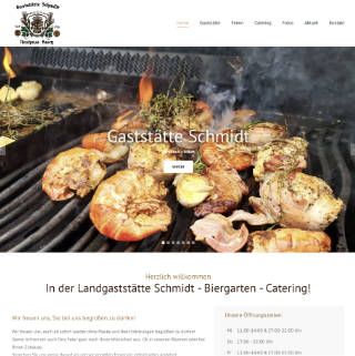 Webseite Gaststätte Schmidt Adelsdorf